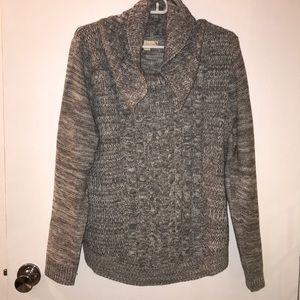 Grey Turtleneck Sweater